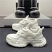 American-Style FashiNew Youth Chunky Dad Shoes, Thick-Soled, Summer Single-Layer Mesh, Breathable, Lightweight, Niche,_vogvips.com