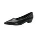 Black Elegant Chunky Comfortable Professional Work For Women 2025 New Spring And Autumn Pointed Toe Shallow Mouth Low_vogvips.com