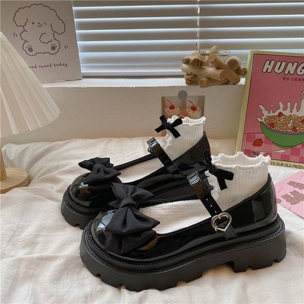 Little Leather Shoes For Women 2025--1 New Style British Thick-soled Sweet And Cool Japanese Single Shoes_vogvips.com
