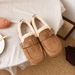 New Autumn And Winter Style A Pair Of Lambskin Cotton Shoes For Women_vogvips.com