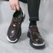 New Model Derby Shoes - Men's Leather Shoes, Iron Heel, Thick Sole, Tall Toe, Stylish And Cool, High-end Casual And Fashionable Men's Shoes._vogvips.com