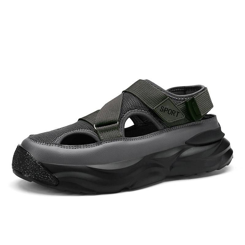 Men’s Shoes Men's sandals for summer outdoor sports, non slip and wear resistant, drivers driving to work, men's outdoor wading beach slippers_vogvips.com