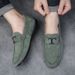 Men’s Shoes Summer New British Style Fashion Trend Slip On Lazy Shoes Casual Dou Shoes_vogvips.com