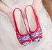 Slippers, Round Toe Embroidered Cloth Shoes, Cow Tendon Sole, Flat Soft Bottom, Canvas Slippers, Women's Ethnic Style,_vogvips.com
