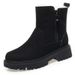 Soft Soled Leather Shoes, Thick Heels, Short Boots, Cotton Shoes With Plush Insulation, Women's Snow Boots_vogvips.com