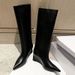 2025 Autumn Winter New Pointed Toe Wedge Loose Slip-On Straight Riding High Tube Fashion Over-the-Knee Long Boots Women_vogvips.com