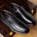 Euro Step Men's Spring Autumn Genuine Leather Business Formal Middle-aged And Elderly Dad Casual Breathable Cowhide Shoes For Men_vogvips.com