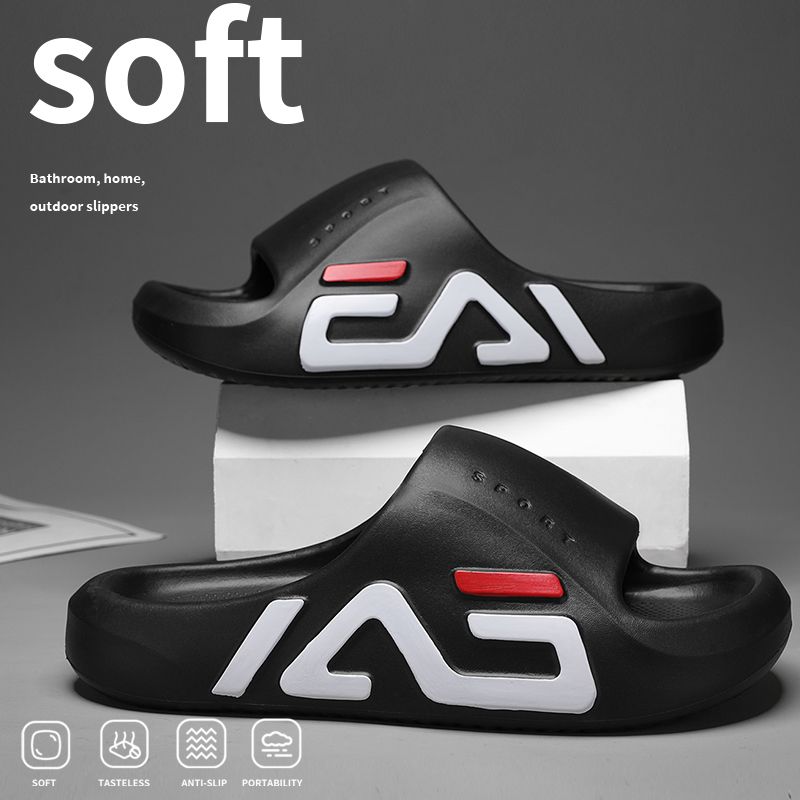 Extra-thick Sole Men Soft Air Cushion Casual Slippers EVA Sandals Fashion Flip Flops Outdoor Summer Seaside Beach Shoes_vogvips.com