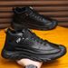 European Warm Series New Autumn Winter Fleece Lined Thickened Snow Boots British Style Slip-On Casual Men's Leather Cotton Shoes_vogvips.com