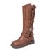 Genuine Leather Long Women, Over-the-Knee High Brown Riding Western Cowboy Boots, Martin Boots For Women_vogvips.com