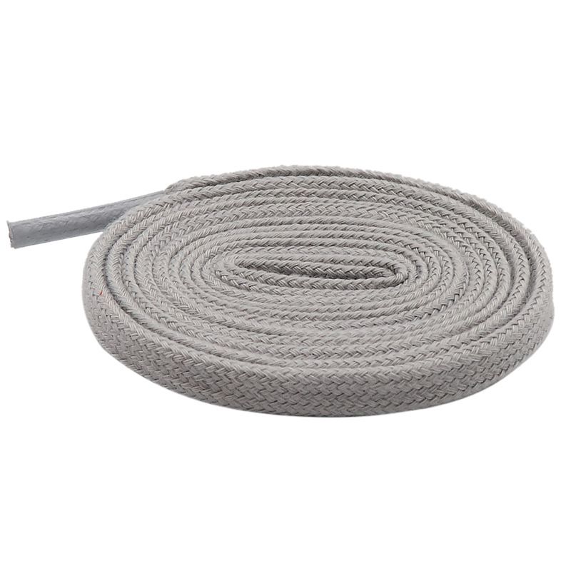 Shoelace 7mm Flat Double-layer Terylene Cotton Solid Color Shoelace All Match Casual Shoes Sneakers Canvas Sneakers_vogvips.com
