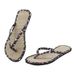 Women Print Flat Flip-flops Slippers Comfortable Non-slip Sandals Bamboo Rattan Flip Flop Home Bathroom Fashion Slippers Zapatos_vogvips.com