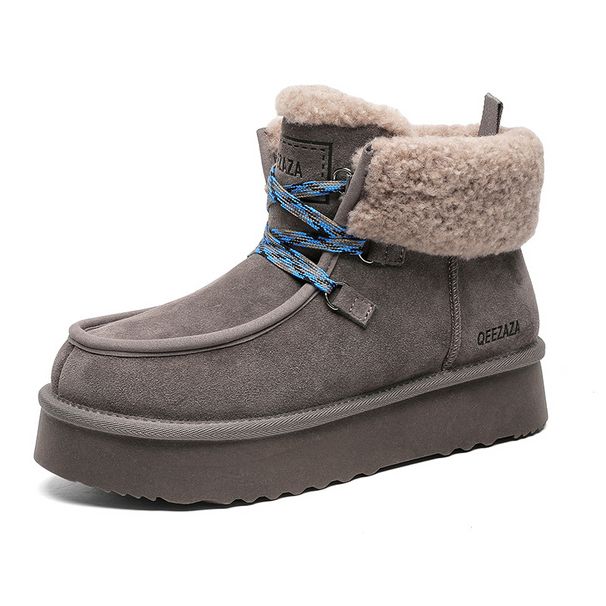 BUFFNY Winter Snow Boots For Men & Women – Anti-Slip Platform Boots With Thick Fleece Lining, Warm & Stylish Casual Shoes For Cold Weather_vogvips.com