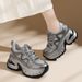 Genuine Leather Comfortable High-End Dad Shoes For Women Spring And Autumn New Versatile Thick-Soled Lightweight Mesh_vogvips.com