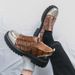 ShoeVault Men's Derby Leather Formal Business Thick Sole Height Increasing Groom Casual Suit Crocodile Pattern Wedding Shoes_vogvips.com