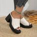 New Waterproof Platform Thick Bottom Flip-flops Wear Muffin Bottom High-heeled Slippers_vogvips.com
