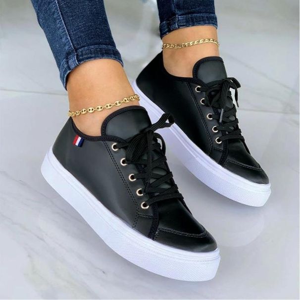 Trade Leisure Fashion Skateboard Shoes Lace-up Outdoor Fashion Women's Shoes Summer_vogvips.com