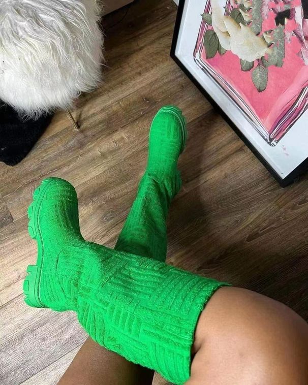 Women’s Shoes Thick Bottom Thick Heel Warm Boots Large Size Cotton Boots_vogvips.com