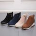 Fashionable Plus Size 2020 Winter New Korean Wedge Women's Sports Style Single Shoes Heel Snow Boots_vogvips.com