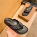Men's Slippers 2025 New Newan Style Thick-Soled Comfortable Outdoor Beach Shoes Light Luxury Genuine Leather Non-Slip_vogvips.com