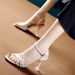 French-style Design Stiletto Open-toe Sandals For Women, 2026 Summer New Elegant Professional High-heeled Shoes With A_vogvips.com