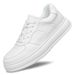 Men's Height-increasing Casual Leather Shoes Lace-up Thick-soled Lightweight Sports Casual Shoes Little White Shoes Men's Shoes_vogvips.com