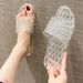 Bathroom Non-Slip Odor-Resistant Crystal Slippers For Women Indoor Household Dirt-Resistant Slippers Summer Soft Sole Home Slippers_vogvips.com