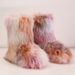 Women's Shoes Manufacturers wholesale spring new tie dyed suede snow boots autumn and winter women's outdoor fur boots_vogvips.com