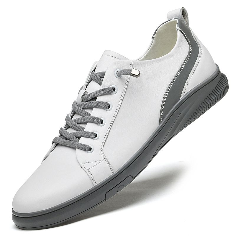 Black Board Shoes Men's Top Layer Men's Shoes Platform Casual Shoes_vogvips.com