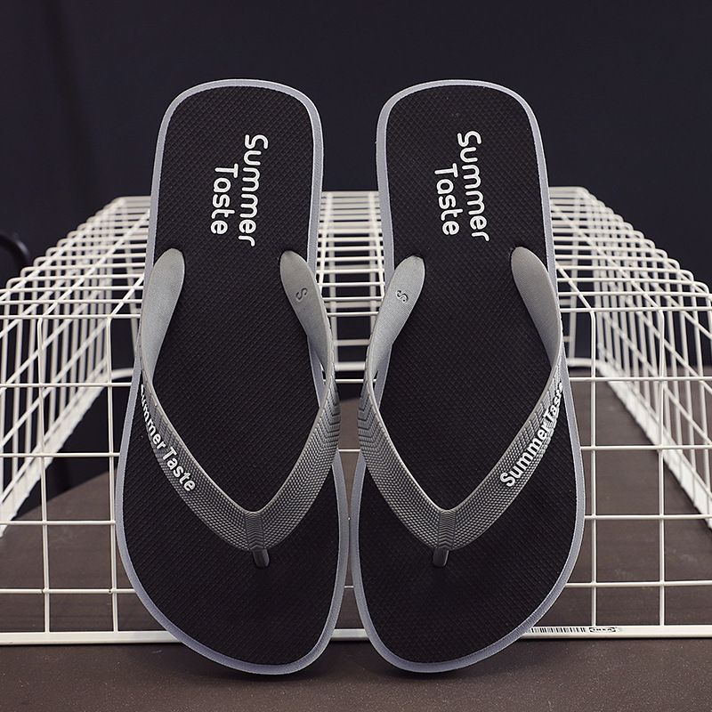 Summer Man Outdoor Flip Flops Men Letter Slippers Boy Leisure Thong Slides Beach Shoes Non-Slip EVA Sandals Zapatos Hombre_vogvips.com