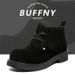 Martin Boots Japanese Retro Cow Velvet Big Head Derby Shoes Men's Tooling Boots Short Boots_vogvips.com