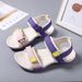 Sandals Summer 2025 New Velcro Easy To Match Student Soft Sole Beach Flat Bottom Large Women's Shoes_vogvips.com