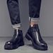 Microfiber Leather Waterproof Outdoor High-quality Casual Martin Boots Chelsea Tooling Leather Shoes Men's Shoes_vogvips.com