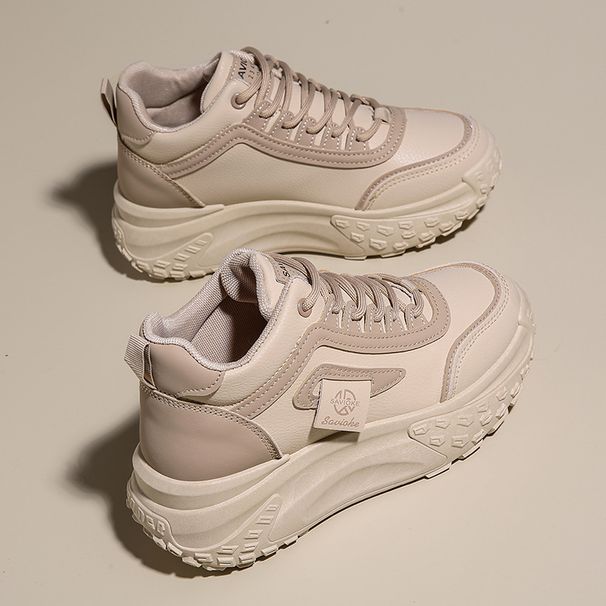Daddy Shoes Female Students Platform Sports Increase Running Casual Shoes Tide_vogvips.com