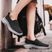 Cross-border Large Size 48 Popular Casual Shoes, Fly-knit Slip-on Men's Loafers, Summer Mesh Sneakers_vogvips.com