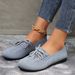 "Breathable Mesh Summer Shoes For Women - Lightweight Slip-Resistant Comfortable Casual Loafers With Hollow-Out Design_vogvips.com