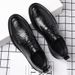 Men's British Style Leather Dress Shoes With 8CM Heel Height For Wedding_vogvips.com