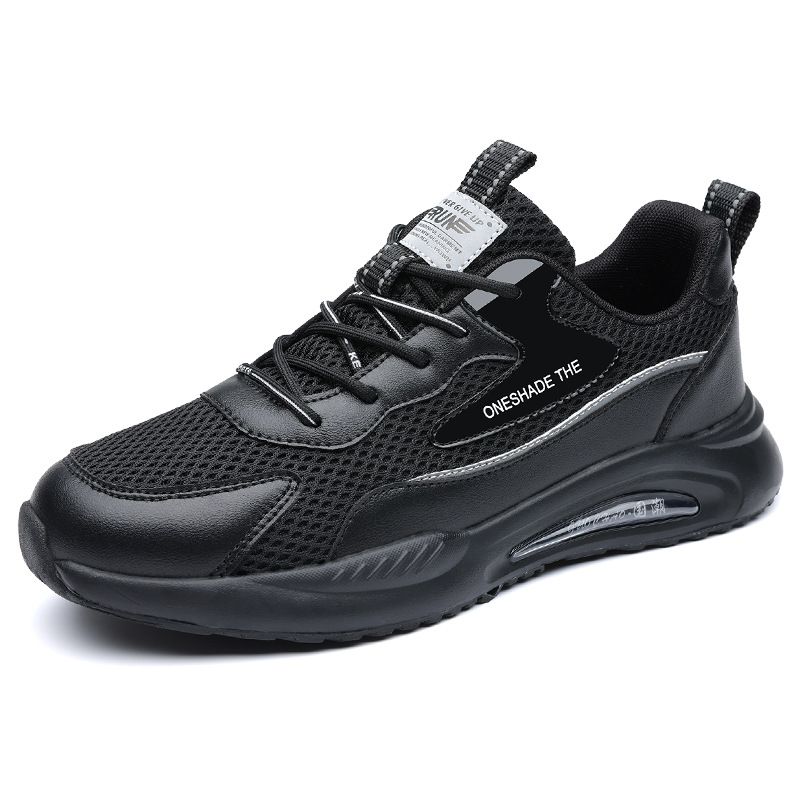 Men's Tennis Running Shoes Breathable Fashion Casual Black Mesh Lightweight Sports Sneakers Non-Slip Comfortable Durable_vogvips.com