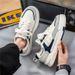 Men's Spring Niche Breathable Men's Versatile Thick Soled White Board Casual Moral Training Sports Trendy Shoes_vogvips.com