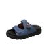 plus Size Women's Platform Sandals Summer Denim Outerwear Velcro Print Beach Slip-On Shoes_vogvips.com