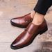 Men's Business Oversized Formal Office Leather Fashionable Professional Mengke Shoes, Men's_vogvips.com