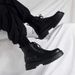 European Warm Series Men's Martin Summer New British Style High-top Leather Shoes Black Mid-top Height-increasing Work Ankle Boots_vogvips.com