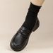 Small Leather Shoes Women's Flat Single Shoes Women's Shoes Large Size Women's Middle-aged Loafers_vogvips.com