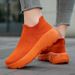 Jinjiang New Sock Ultra Light Couple Outdoor Shock Absorbent Lightweight Men's Rebound Thick Bottom Running Shoes 874_vogvips.com