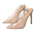 Popular European And American Women's Transparent Pointed-toe Shallow High-heeled Shoes Large Sizes, Always In Stock_vogvips.com