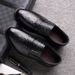 Men's New Trendy Crocodile-patterned Business Formal Slip-on Shoes, Versatile Men's Wedding Leather Shoes_vogvips.com