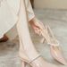Xia Feng Rhinestone With Pointed Rear Empty Single Shoes Three-color Versatile Sandals_vogvips.com