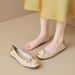 French-style Shallow Egg Roll Flats 2026 Spring/summer New Versatile Bowknot Flat Ballet Soft-soled Women's Shoes_vogvips.com