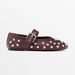 New Fashionable Rivet Ballet Flats Women, Vintage Single-Strap Casual Shallow Mary Jane Shoes For Women_vogvips.com