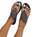 2025 New European And American Butterfly Sandals Bohemian Rhinestone Comfortable Round-Toe Beach Vacation Plus Size_vogvips.com